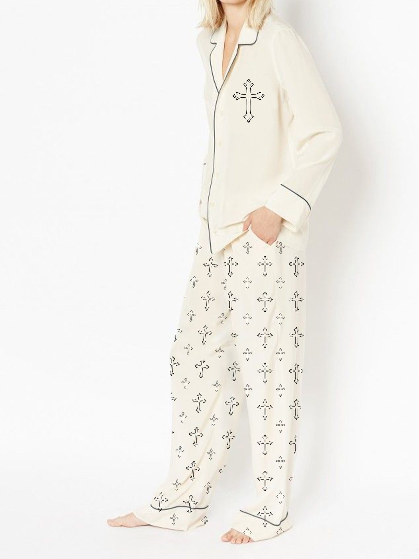 Crossrest Cross Blessing Cotton Pajama Set