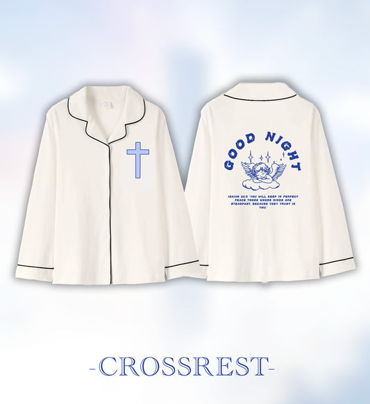 Crossrest Good Night Long Sleeve Cotton Top