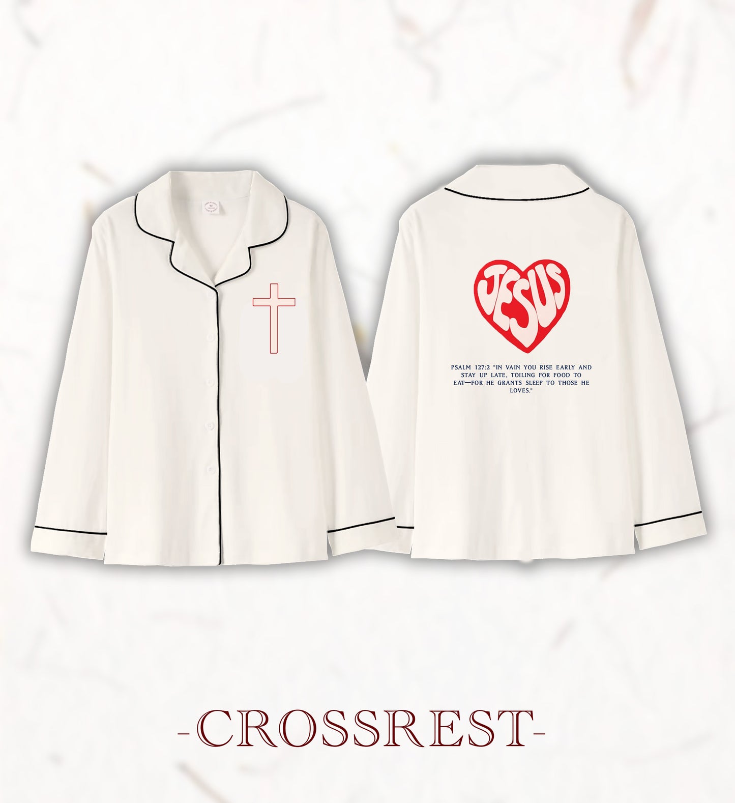 Crossrest God Love Us Long-sleeved cotton Top