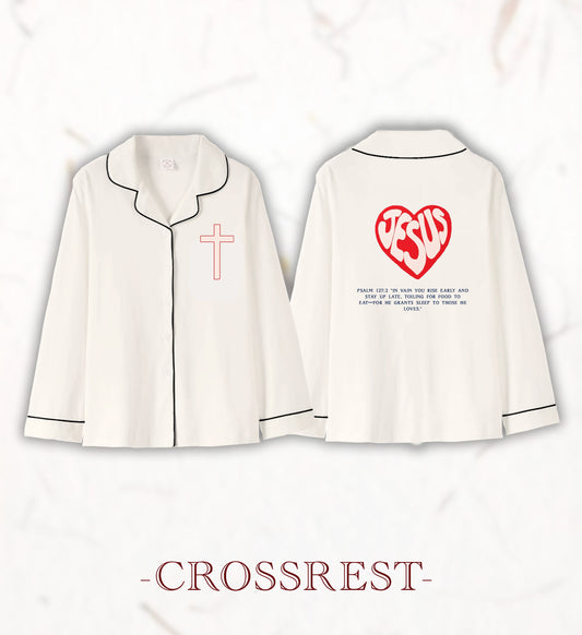 Crossrest God Love Us Long-sleeved cotton Top