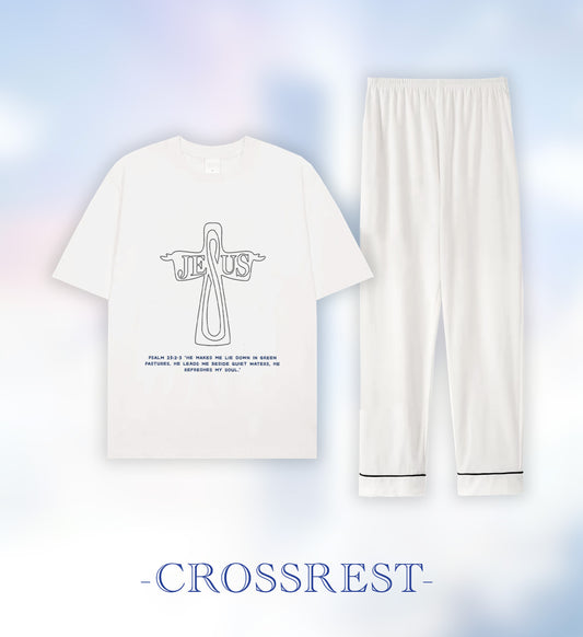 Crossrest White Short Sleeve Jesus Top