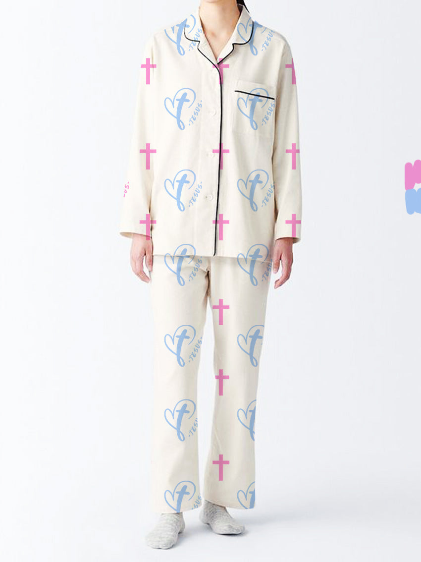 Crossrest Jesus Cotton Pajama Set