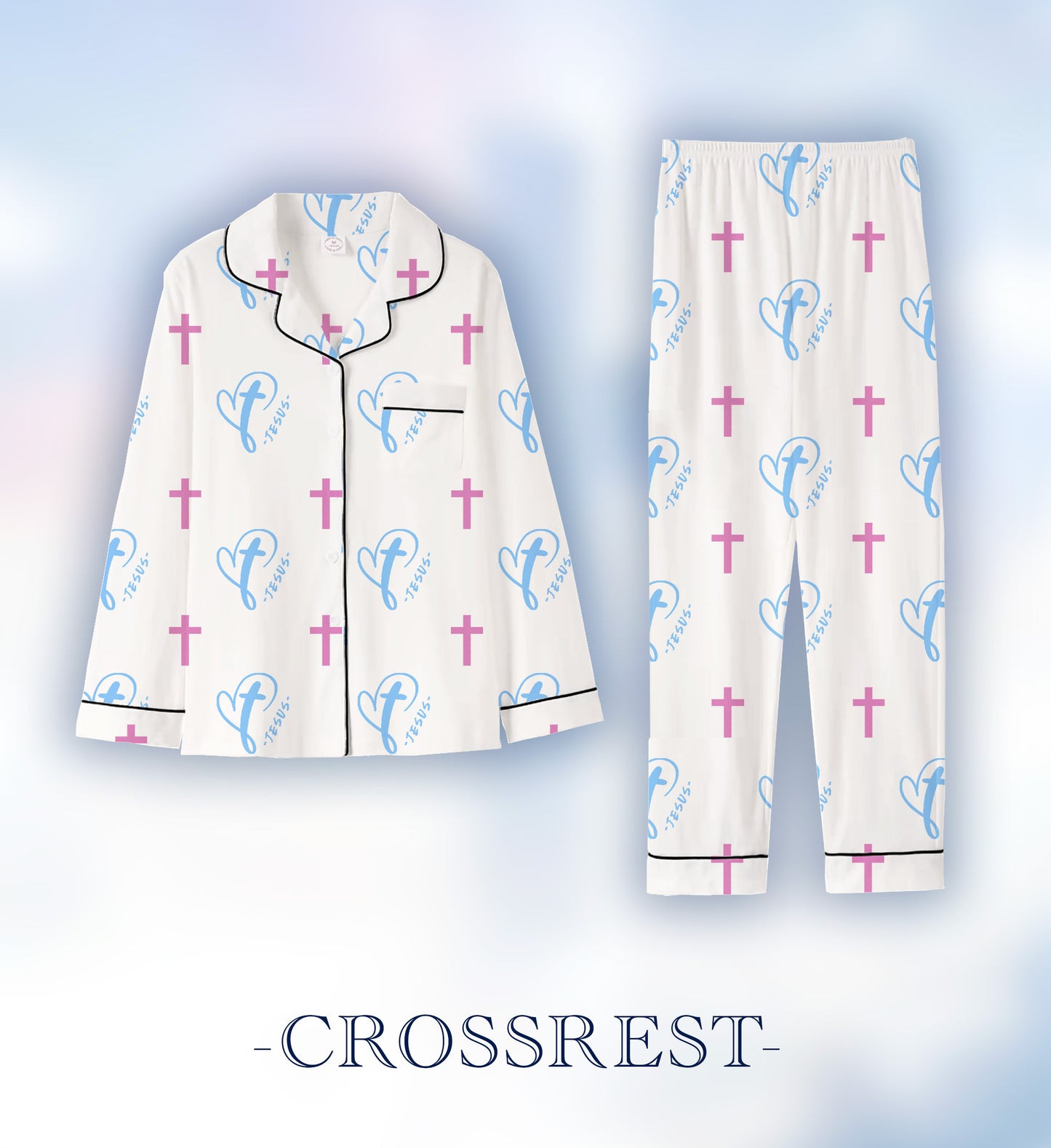 Crossrest Jesus Cotton Pajama Set